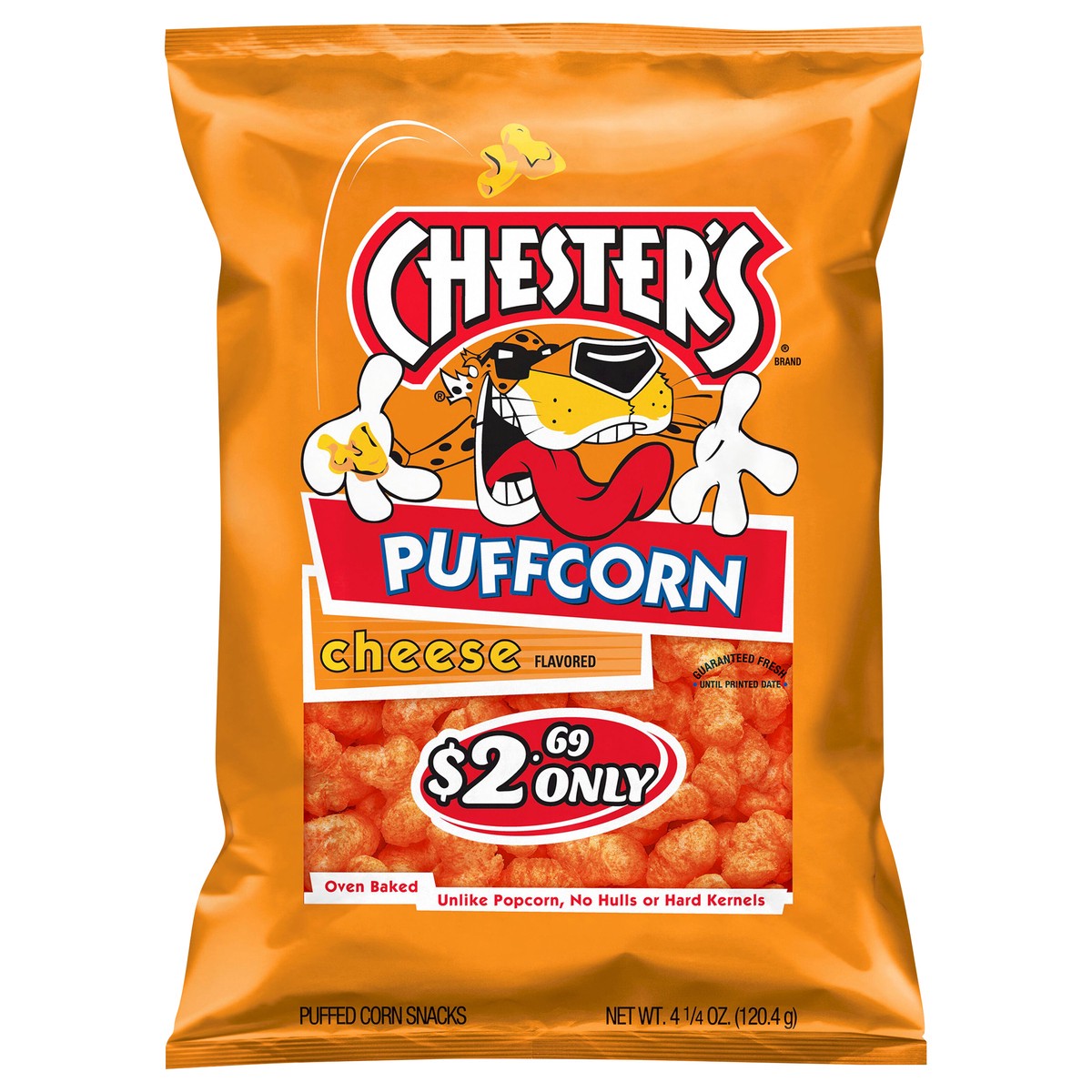slide 1 of 1, Chester's Puffcorn, Cheese Flavored, 4.25 oz