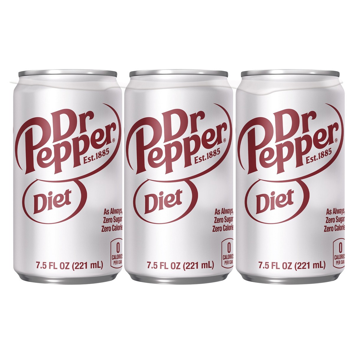 slide 3 of 12, Dr Pepper Diet Soda 6 Count, 7.5 fl oz