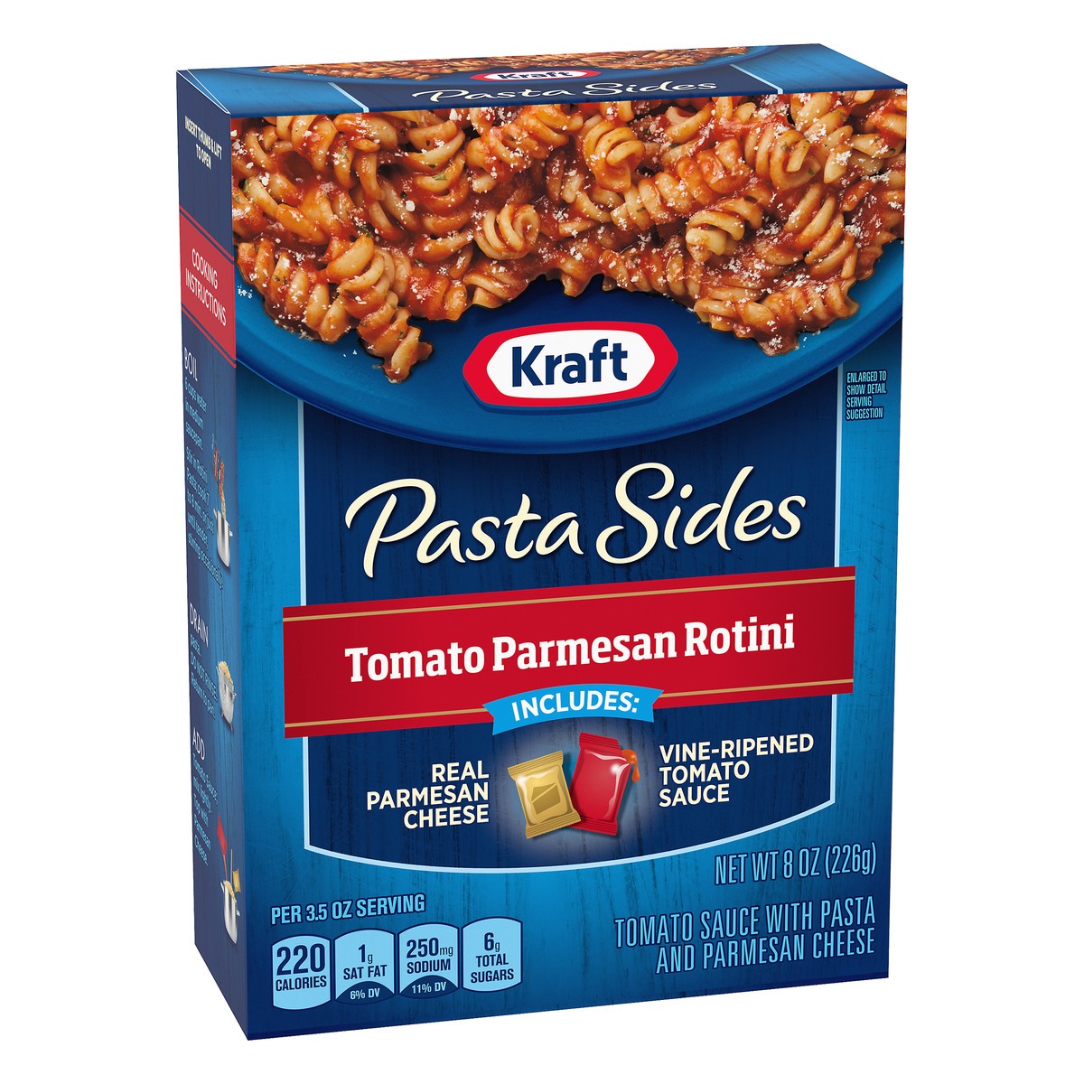 slide 2 of 10, Kraft Pasta Sides Tomato Parmesan Rotini, 8 oz