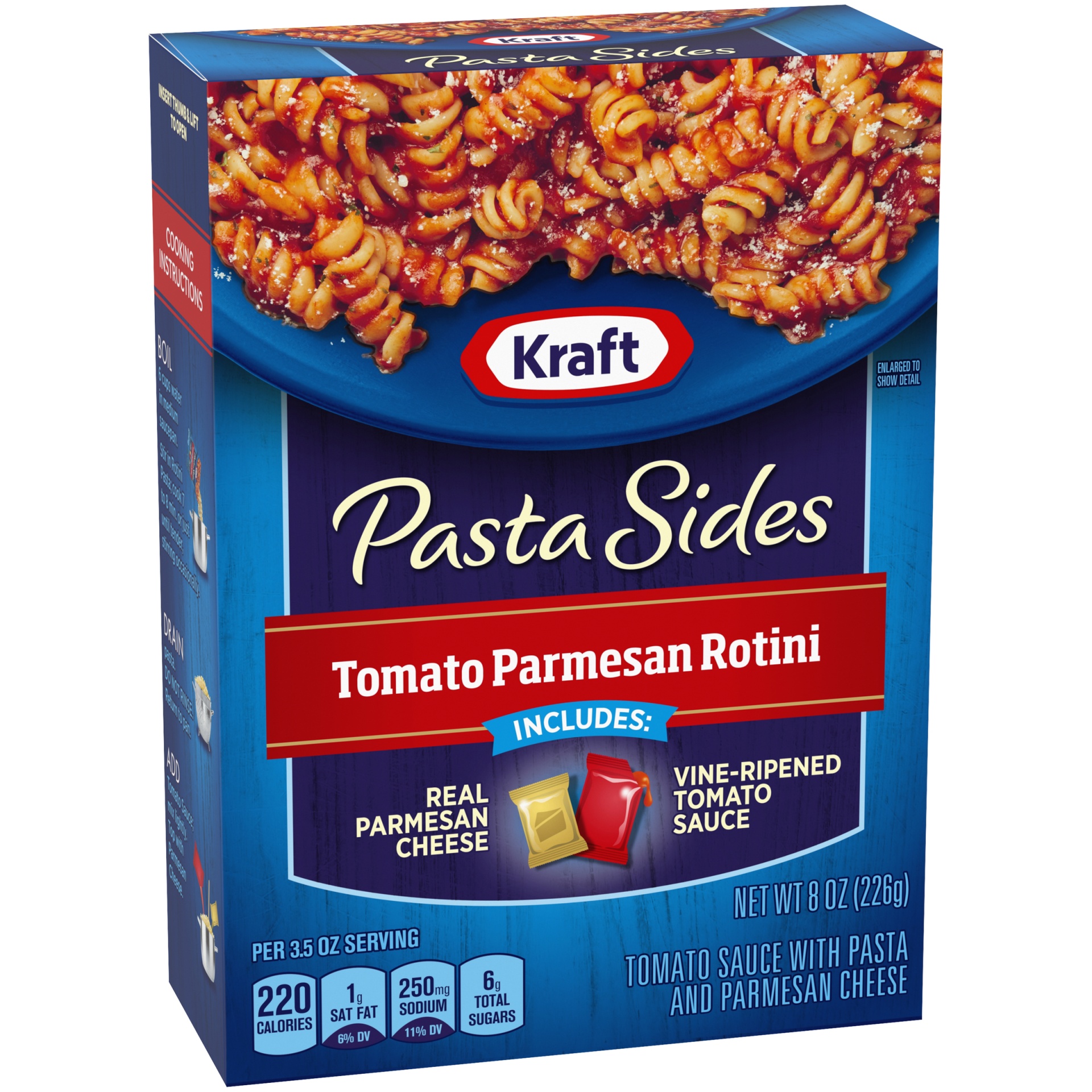 slide 2 of 6, Kraft Pasta Sides Tomato Parmesan Rotini, 8 oz