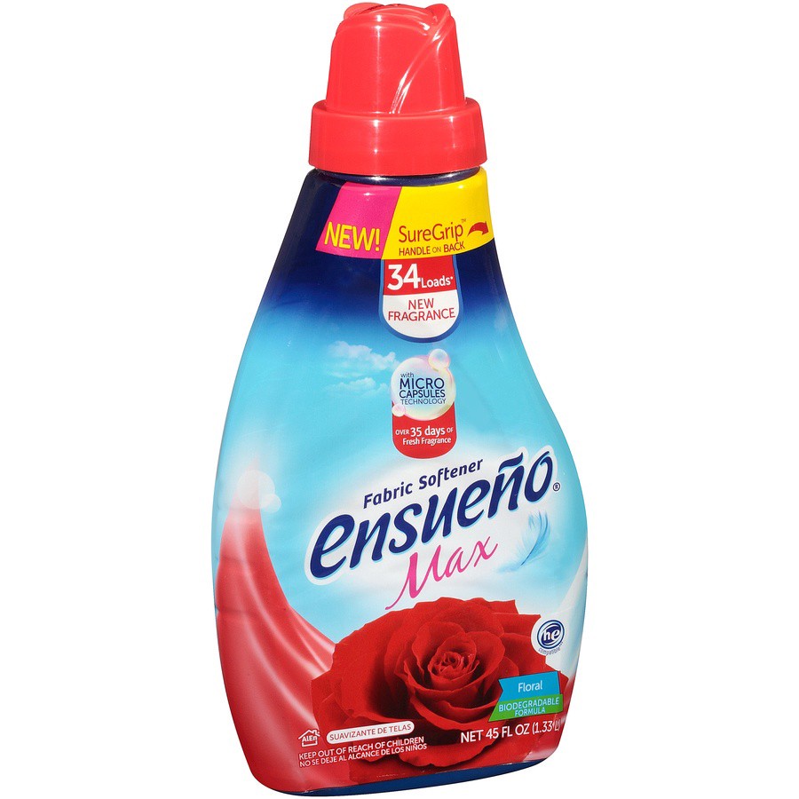 slide 4 of 6, Ensueno Max Floral Fabric Softener 45 fl oz, 45 fl oz