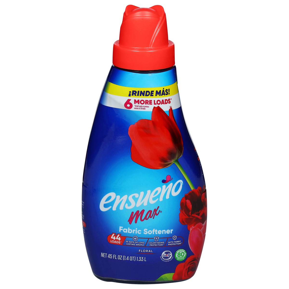 slide 1 of 6, Ensueno Max Floral Fabric Softener 45 fl oz, 45 fl oz