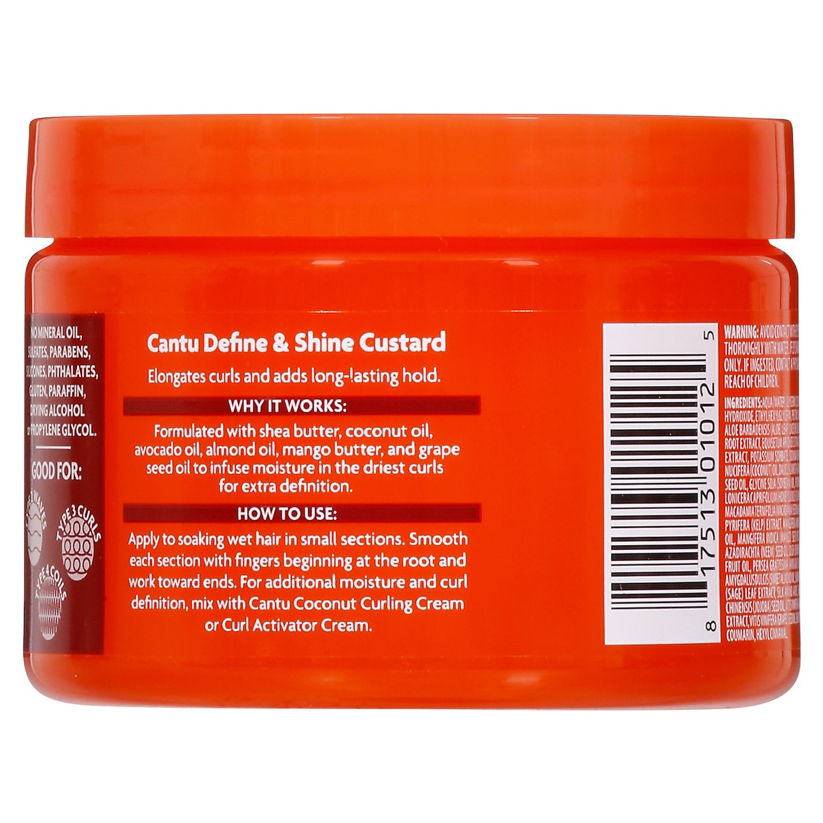 slide 7 of 14, Cantu Shea Butter Define & Shine Custard 12 oz, 12 oz