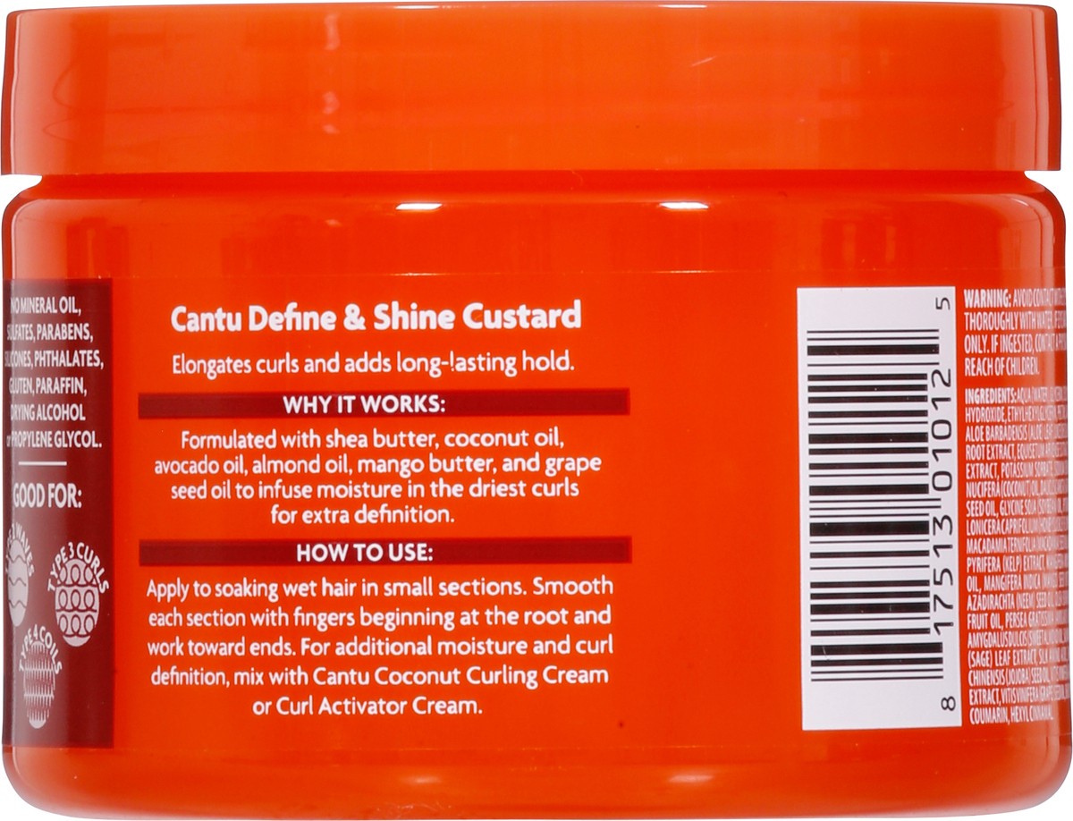 slide 14 of 14, Cantu Shea Butter Define & Shine Custard 12 oz, 12 oz