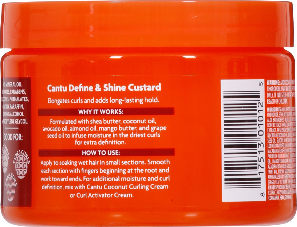 slide 6 of 14, Cantu Shea Butter Define & Shine Custard 12 oz, 12 oz