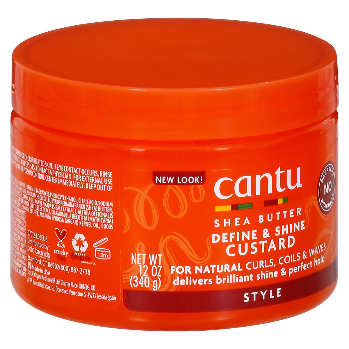 slide 4 of 14, Cantu Shea Butter Define & Shine Custard 12 oz, 12 oz