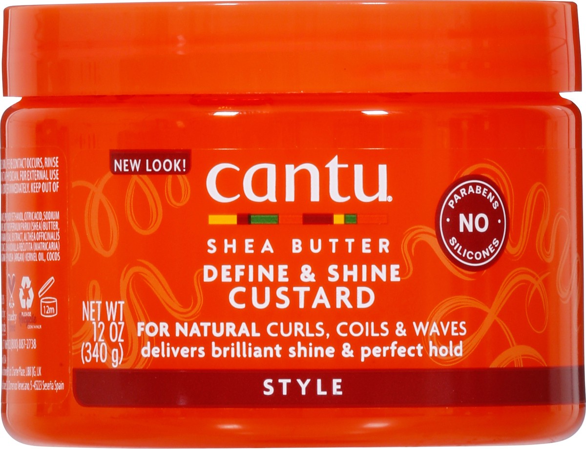 slide 4 of 14, Cantu Shea Butter Define & Shine Custard 12 oz, 12 oz