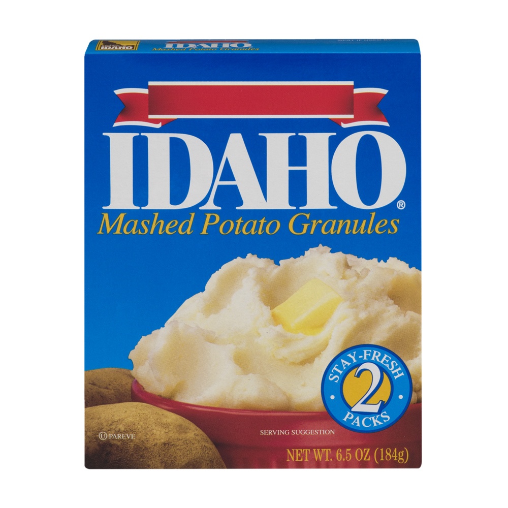 slide 1 of 6, Idaho Spuds Mashed Potato Granules, 6.5 oz