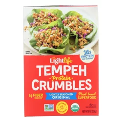 Lightlife Original Tempeh Crumbles, 8 oz