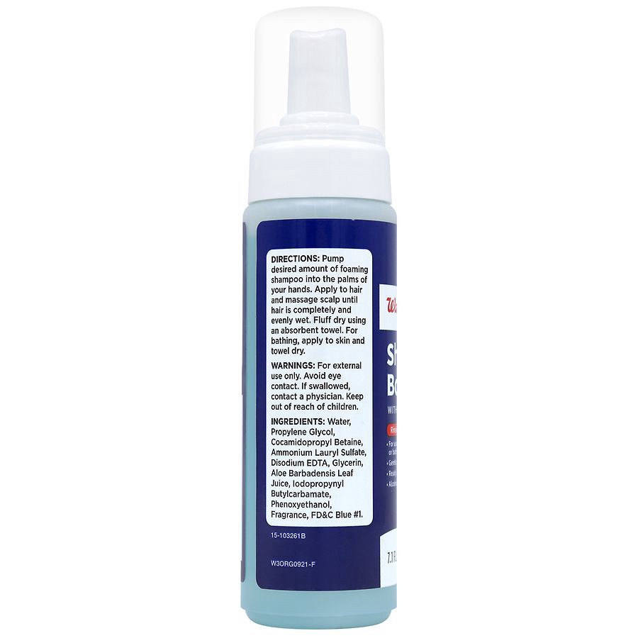 slide 3 of 3, Walgreens Foaming Rinse-Free Shampoo & Body Wash, 7.1 fl oz