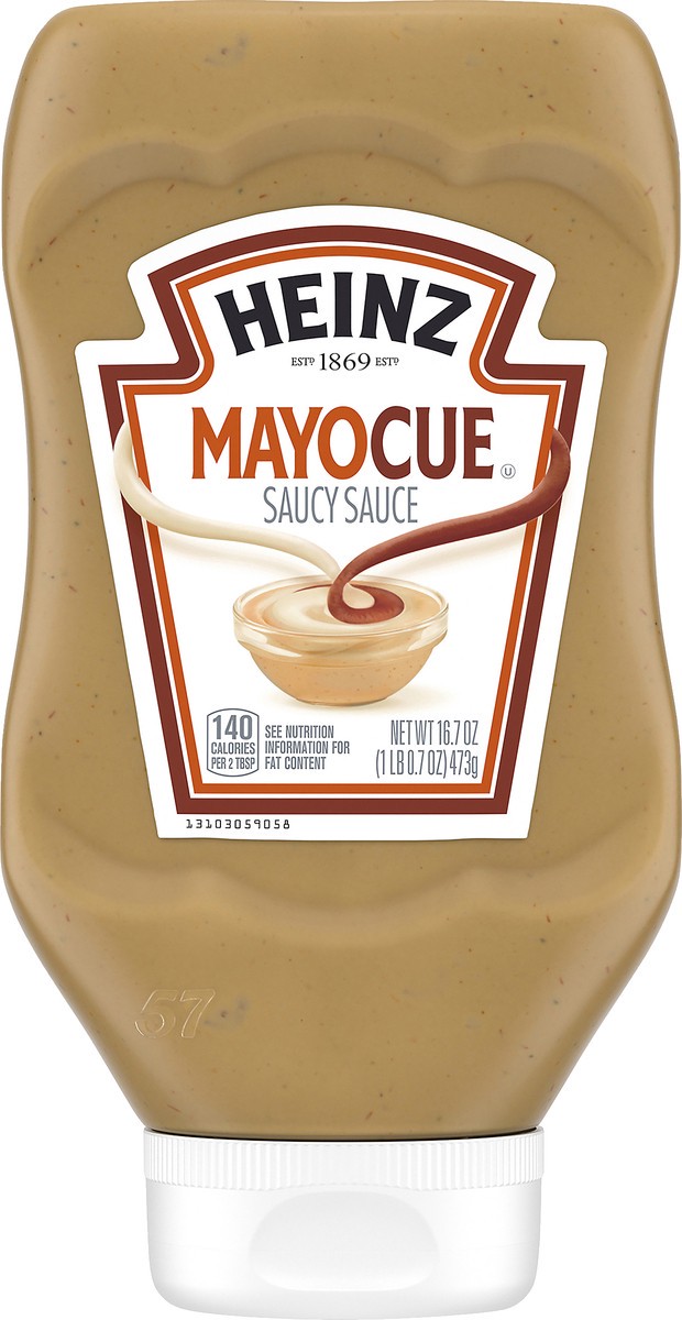 slide 9 of 10, Heinz Mayocue Mayonnaise & Barbecue Sauce Bottle, 16.7 oz