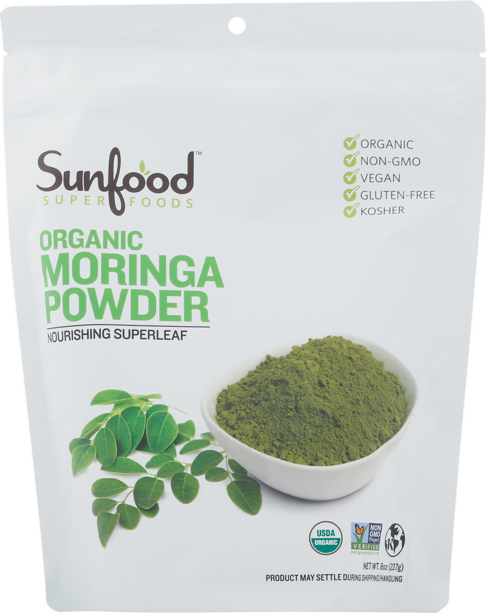 slide 5 of 12, SunFood Superfoods Organic Moringa Powder 8 oz, 8 oz