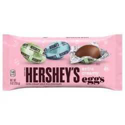 Hershey's Extra Creamy Milk Chocolate Eggs, Easter Candy Bag, 9 oz