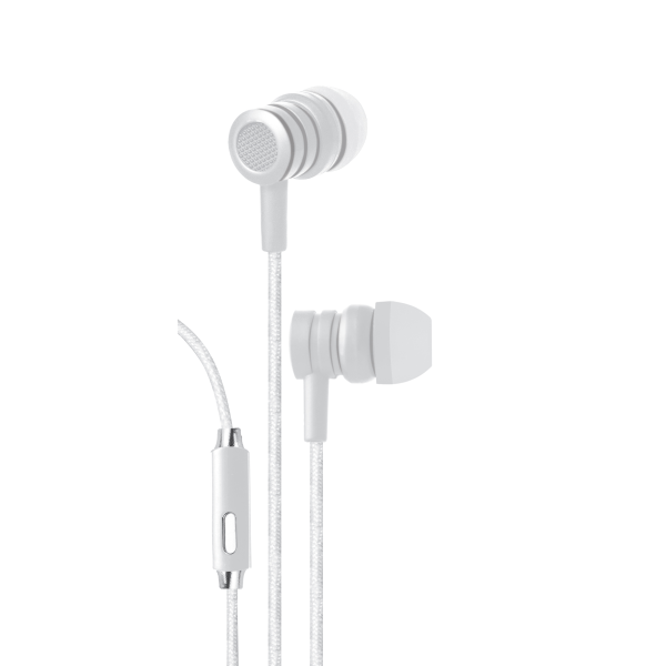 slide 1 of 1, Bytech Wired Earbud Headphones, White, Byaueb129Wt, 1 ct