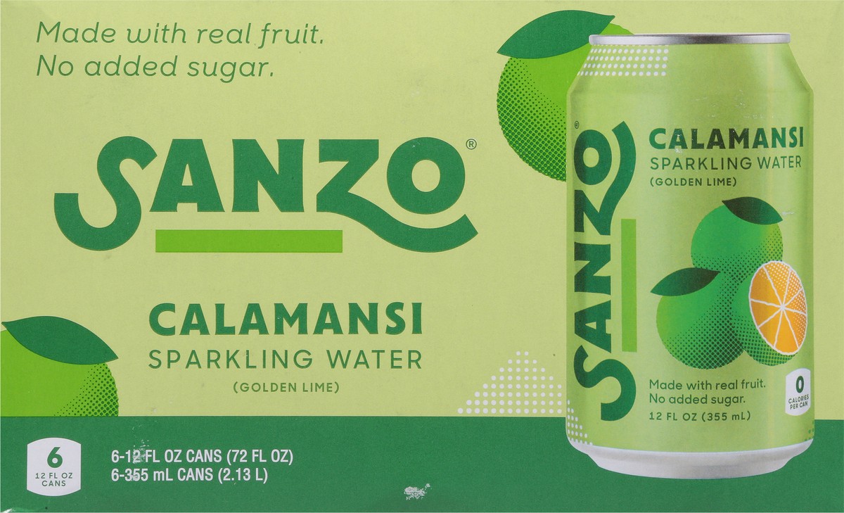 slide 8 of 9, Sanzo Sparkling Water Calamansi - 6 ct, 6 ct