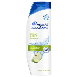 Head & Shoulders Dandruff Shampoo, Anti-Dandruff Treatment, Green Apple for Daily Use, Paraben Free, 12.5 oz