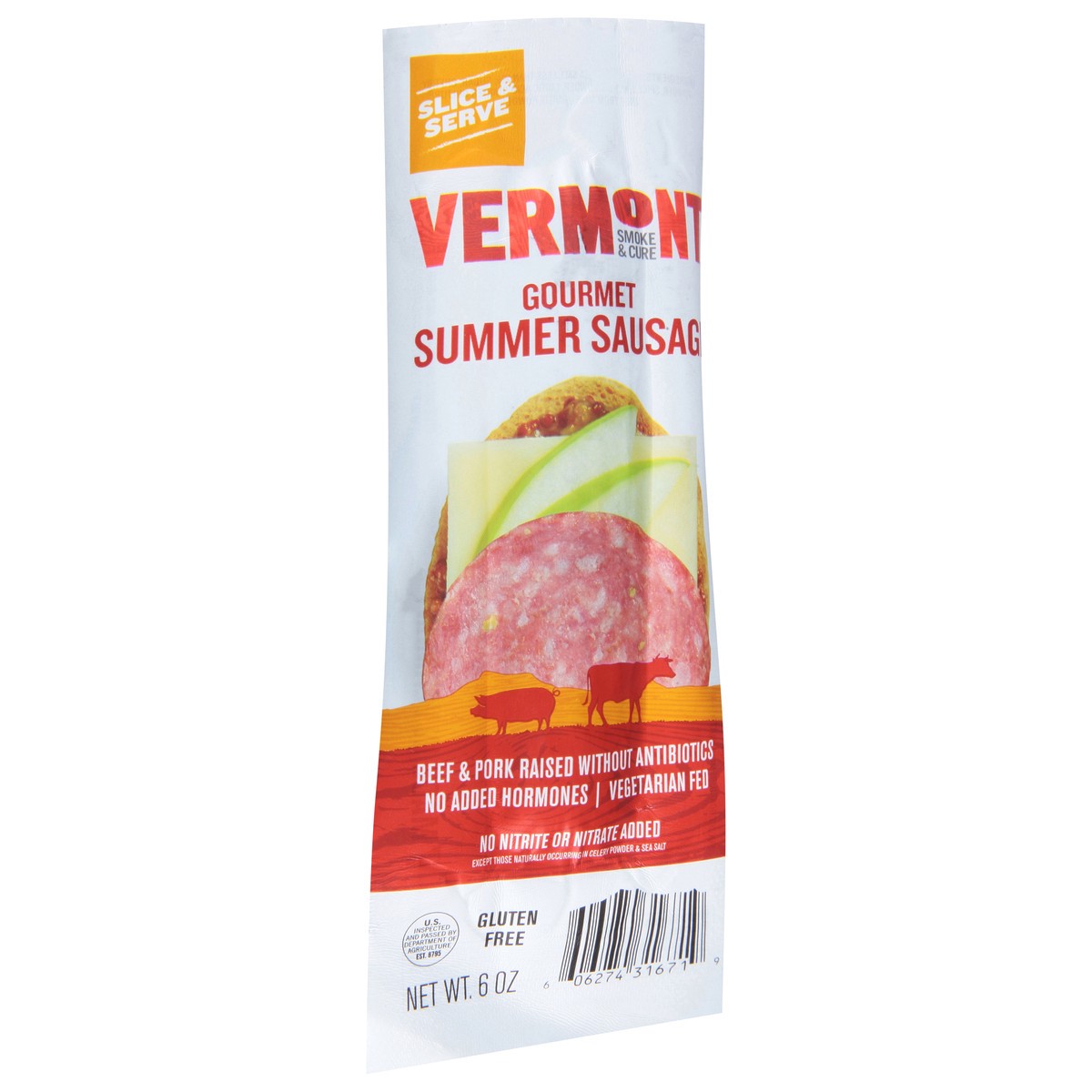 slide 4 of 9, Vermont Smoke & Cure Gourmet Summer Sausage 6 oz, 6 oz