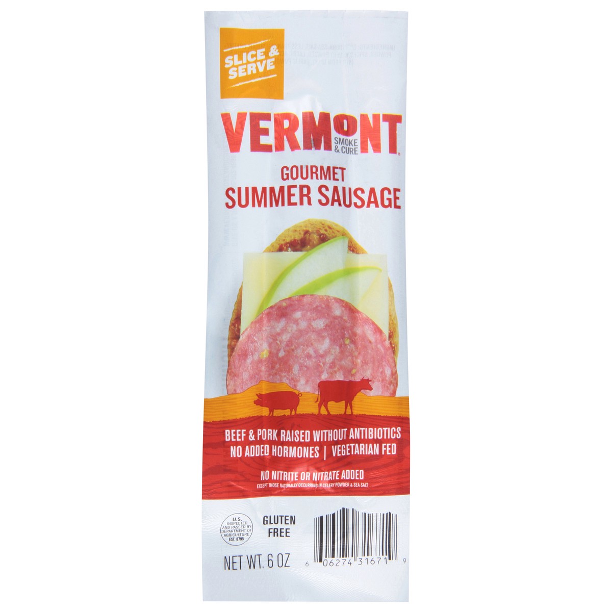 slide 1 of 9, Vermont Smoke & Cure Gourmet Summer Sausage 6 oz, 6 oz