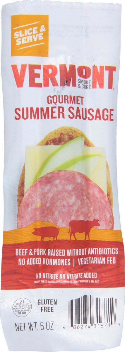 slide 6 of 9, Vermont Smoke & Cure Gourmet Summer Sausage 6 oz, 6 oz