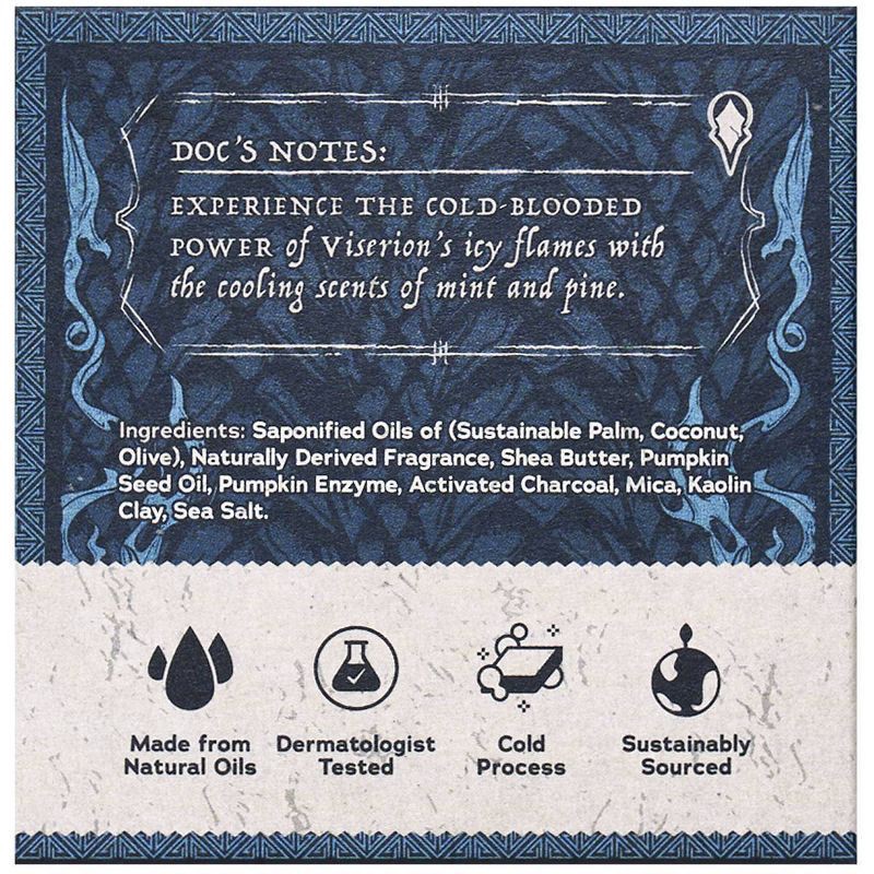 slide 7 of 7, DR. SQUATCH Men's All Natural Bar Soap - Viserion's Freeze - 5oz, 5 oz