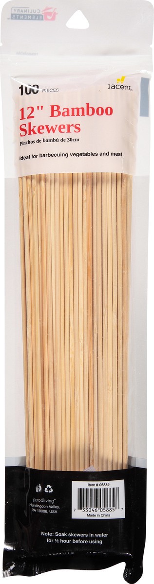 slide 2 of 12, Culinary Elements 12 Inches Bamboo Skewers 100 ea, 100 ct