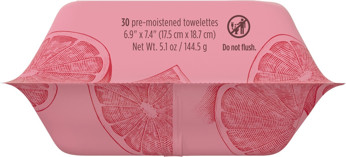 slide 7 of 9, Burt's Bees Facial Cleansing Towelettes, Pink Grapefruit, 30 Count, 30 ct