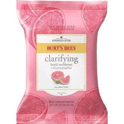 Burt's Bees Facial Cleansing Towelettes, Pink Grapefruit