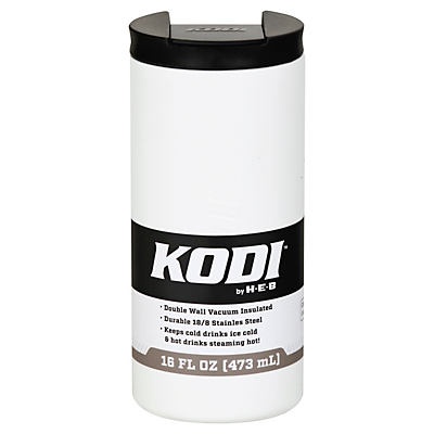 slide 1 of 1, Kodi Spill Proof Travel Mug White, 16 oz