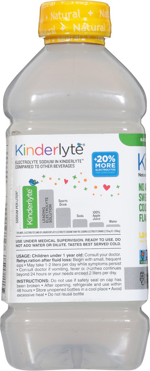 slide 3 of 9, KinderLyte Lemonade Electrolyte Solution 33.8 fl oz, 33.8 fl oz