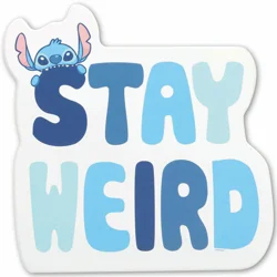 Disney Stitch "Quirky Stay Weird" Wooden Decor