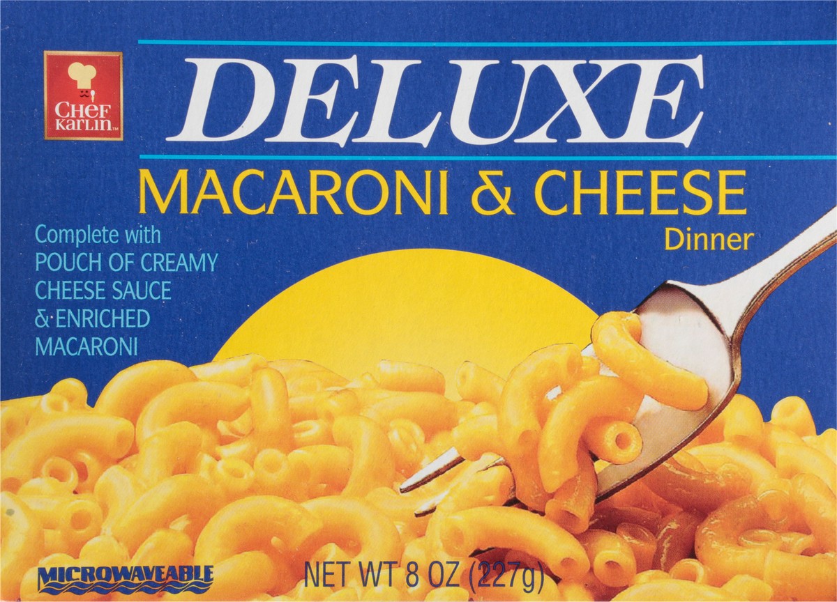slide 9 of 13, Chef Karlin Deluxe Macaroni & Cheese Dinner 8 oz, 8 oz