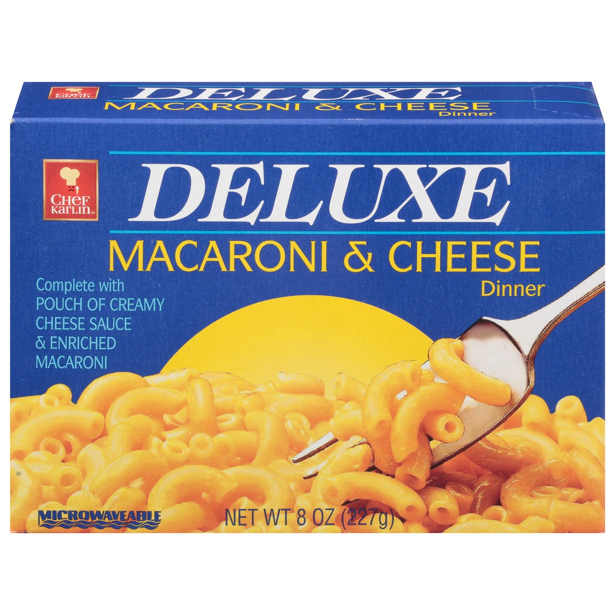 slide 8 of 13, Chef Karlin Deluxe Macaroni & Cheese Dinner 8 oz, 8 oz