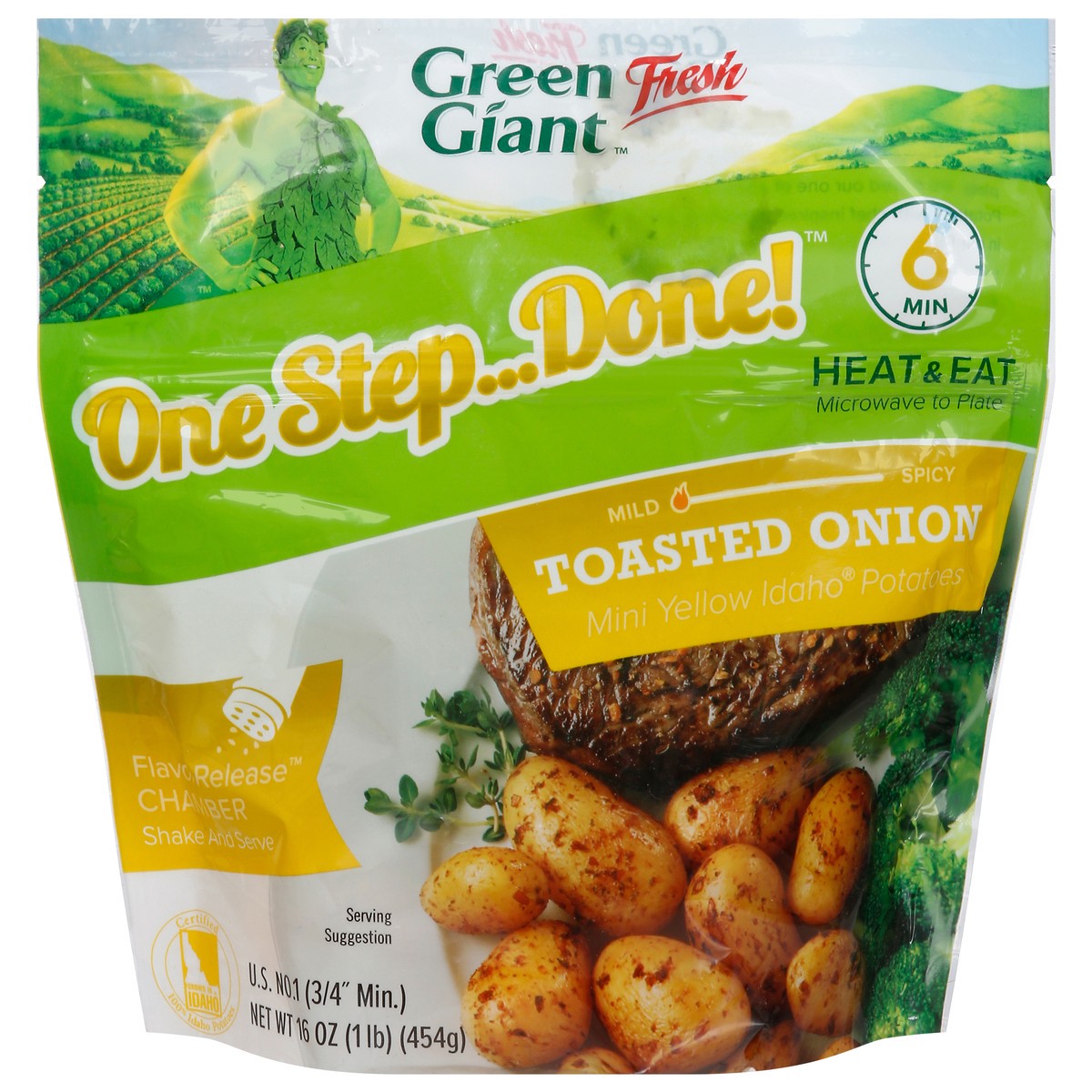 slide 1 of 12, Green Giant Potandon Toasted Onion Osd Yellow Potatoes, 1 lb