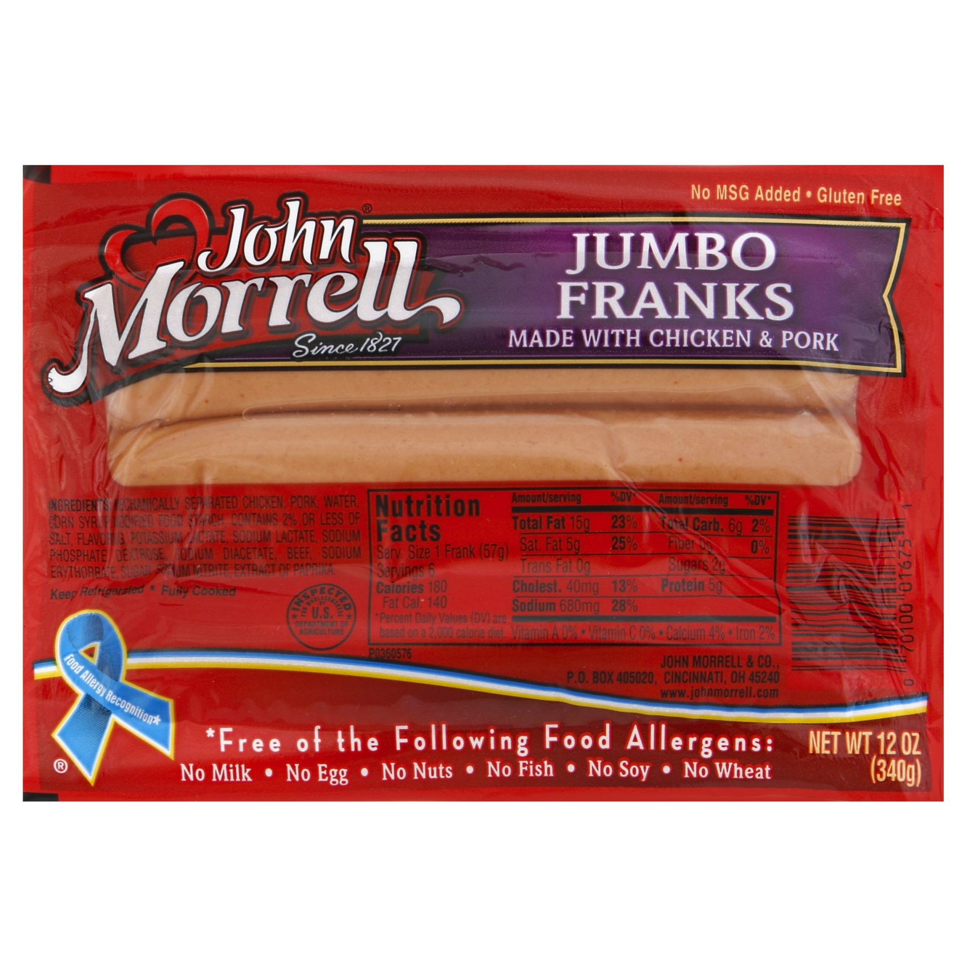 slide 1 of 7, John Morrell Franks 12 oz, 12 oz