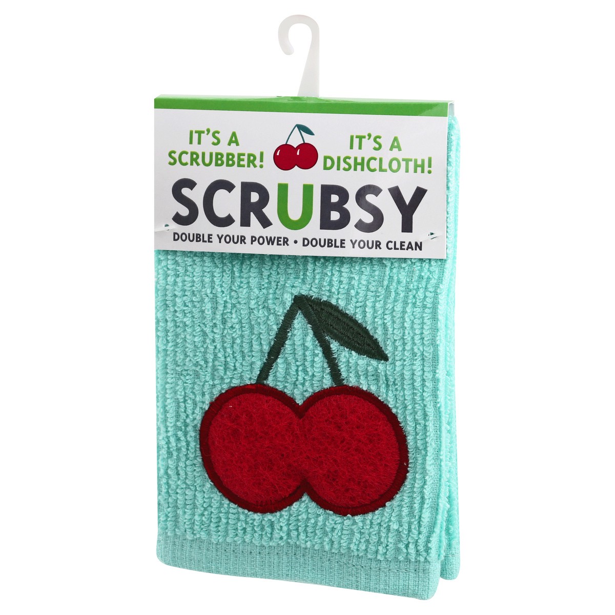 slide 2 of 10, Scrubsy Mu Kitchen Cherries Scrubsy Dish Cloth, 1 ct