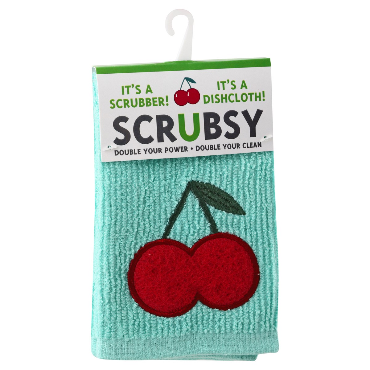 slide 5 of 10, Scrubsy Mu Kitchen Cherries Scrubsy Dish Cloth, 1 ct