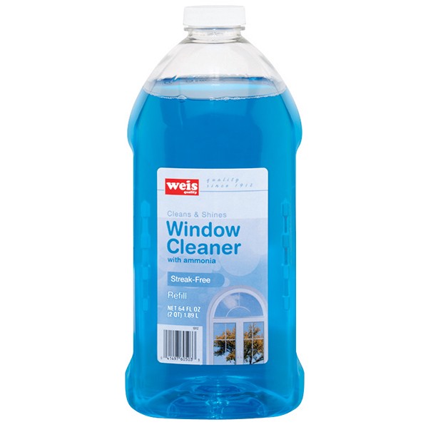 slide 1 of 1, Weis Quality Streak Free Window Cleaner With Ammonia Refill, 64 fl oz