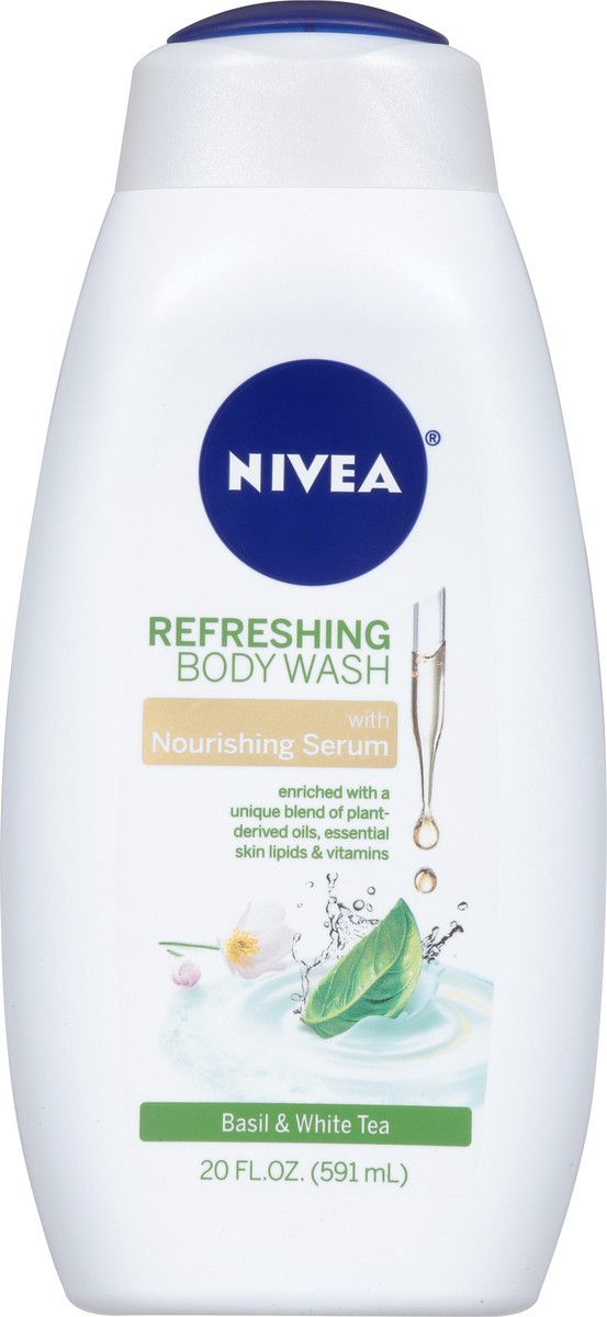 slide 9 of 9, Nivea Basil & White Tea Refreshing Body Wash 20 fl oz, 20 fl oz