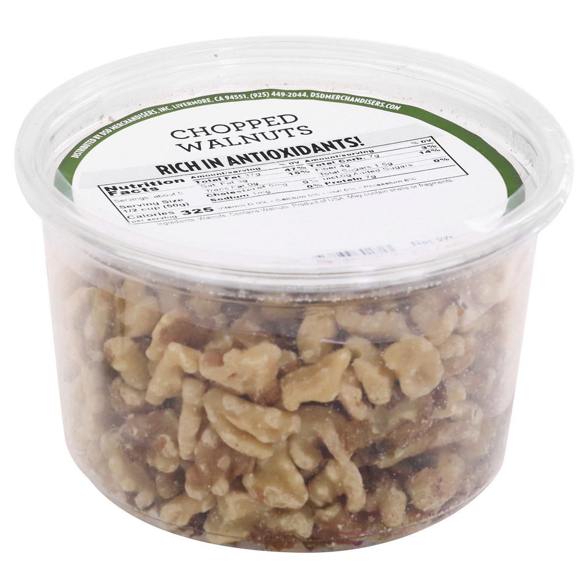 slide 13 of 13, DSD Merchandisers Chopped Walnuts 9 oz, 9 oz