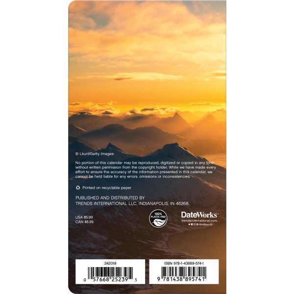 slide 6 of 8, 2024-2025 Dateworks 2-Year Monthly Pocket Planner, 3-1/2"" X 6-1/2"", Sunsets, January 2024 To December 2025, 1 ct