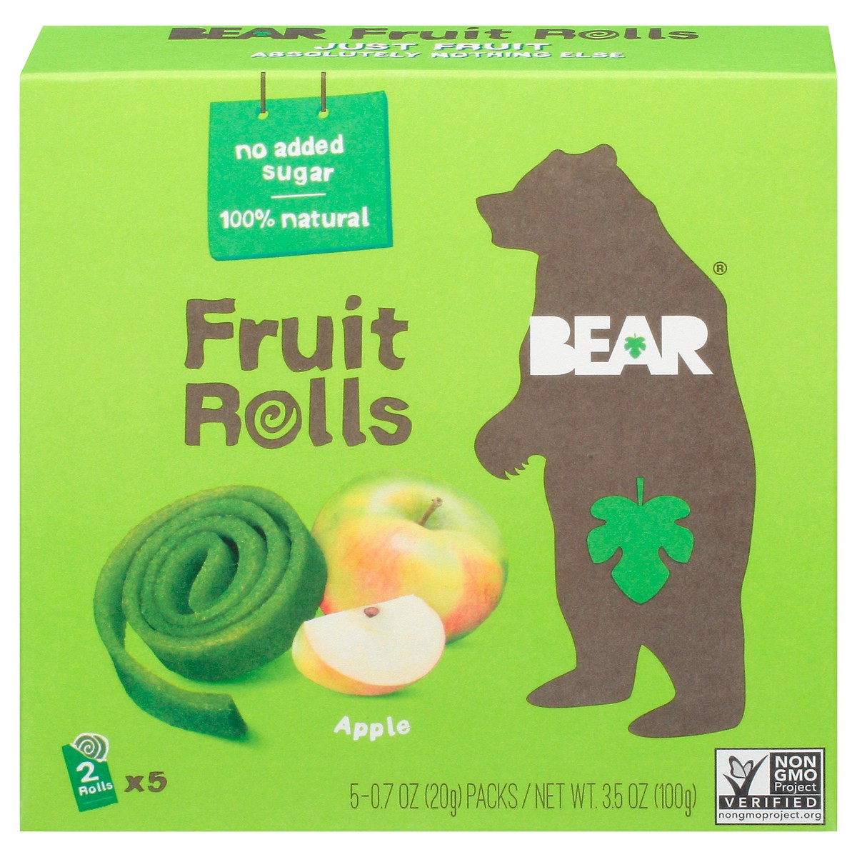 slide 1 of 9, Bear Yoyo Apple Fruit Rolls, 5 ct; 0.7 oz
