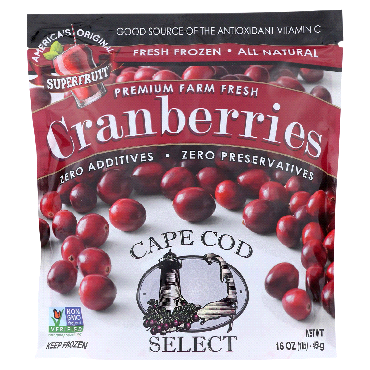 slide 1 of 21, Cape Cod Selection Frozen Cranberries, 16 oz