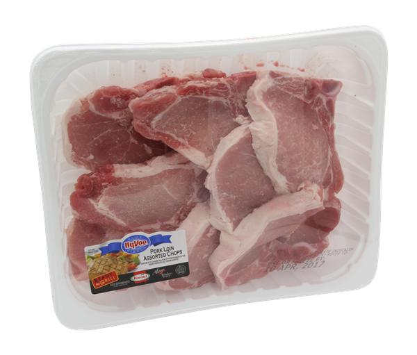 slide 1 of 1, Pork Loin Assorted Chops, per lb