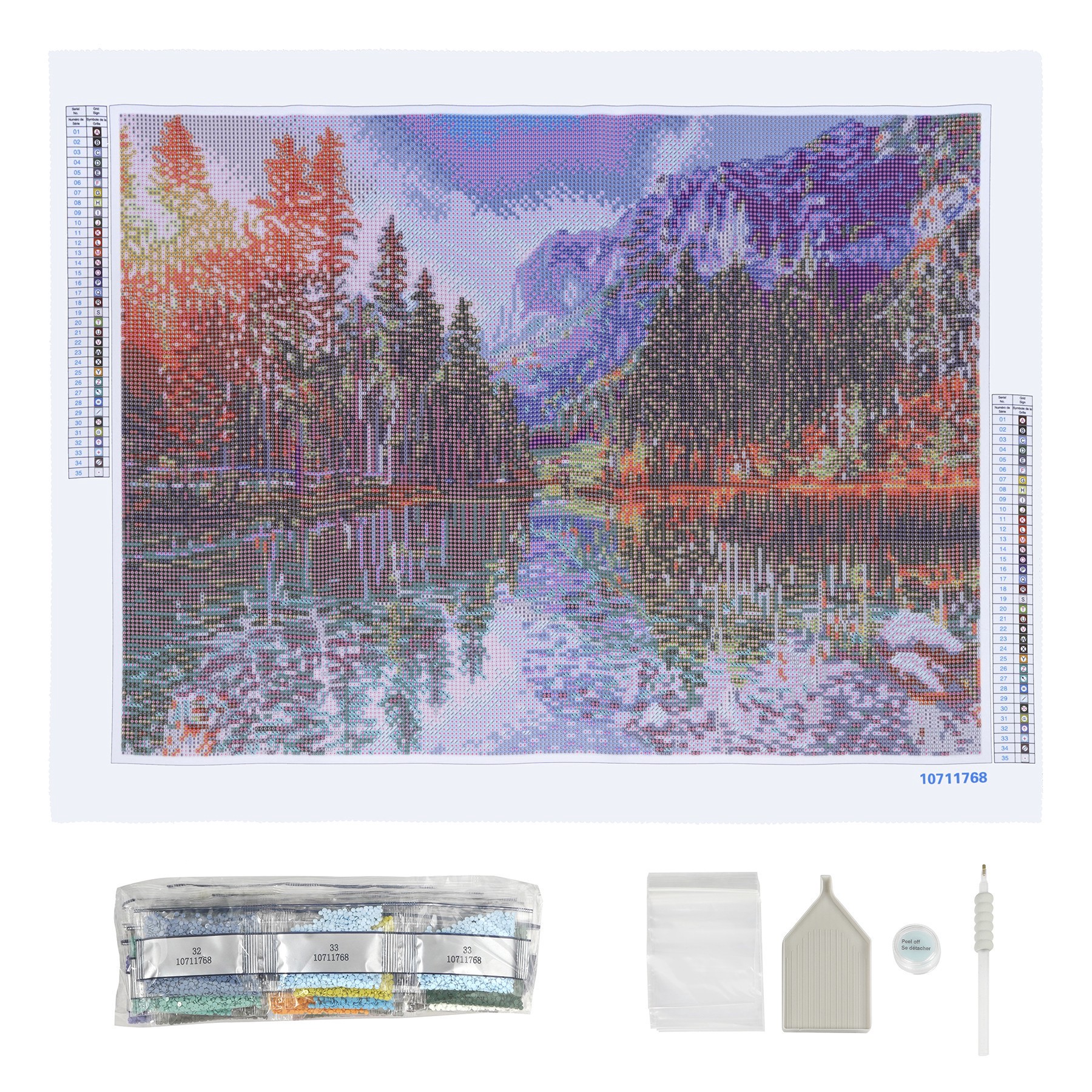 slide 5 of 6, Lake Forest Diamond Art Kit By Make Market, 18 in x 24 in