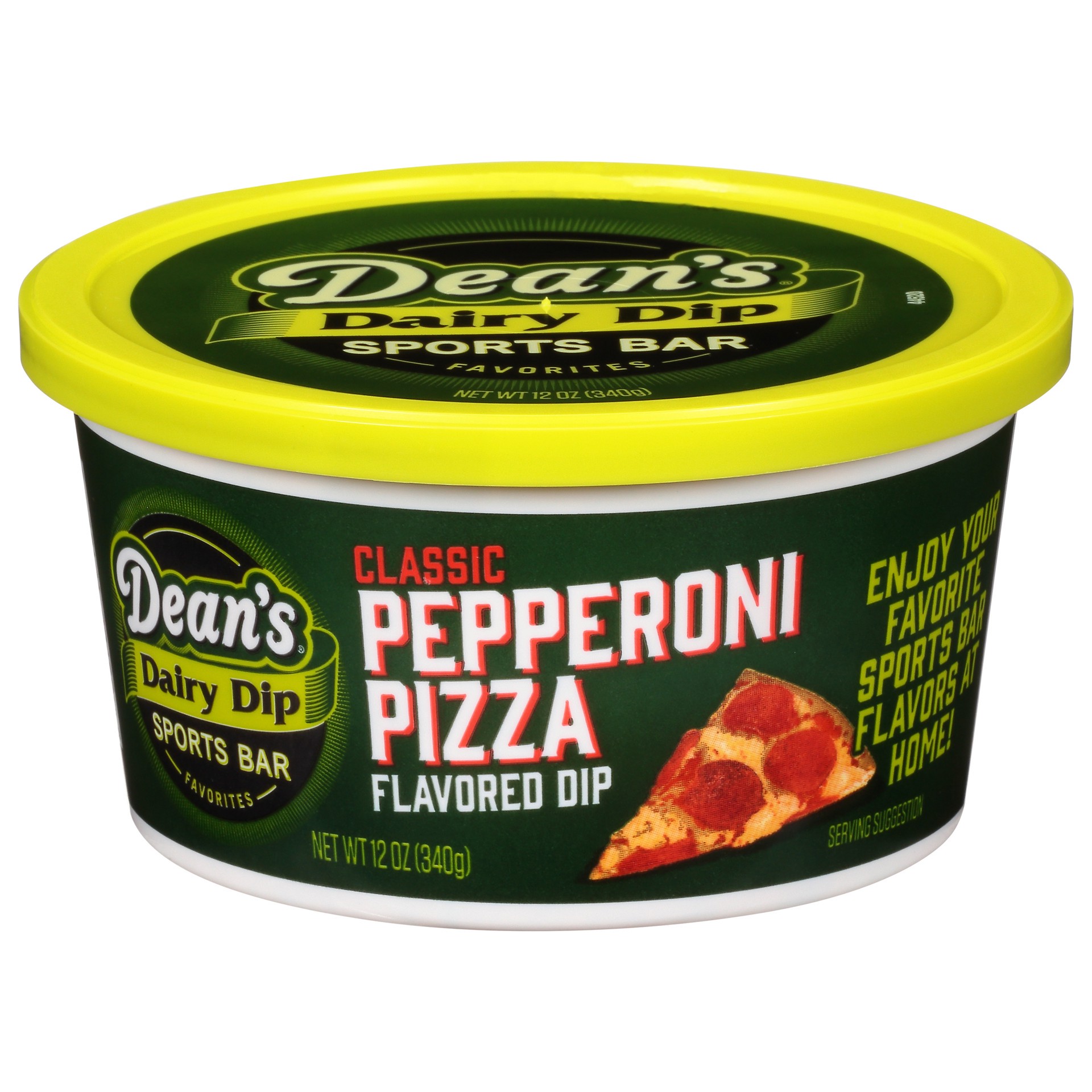 slide 1 of 14, Dean's Classic Pepperoni Pizza Dip 12 oz Tub, 12 oz