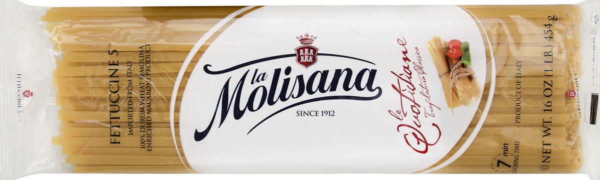 slide 1 of 5, La Molisana Fettuccine 16 oz, 16 oz