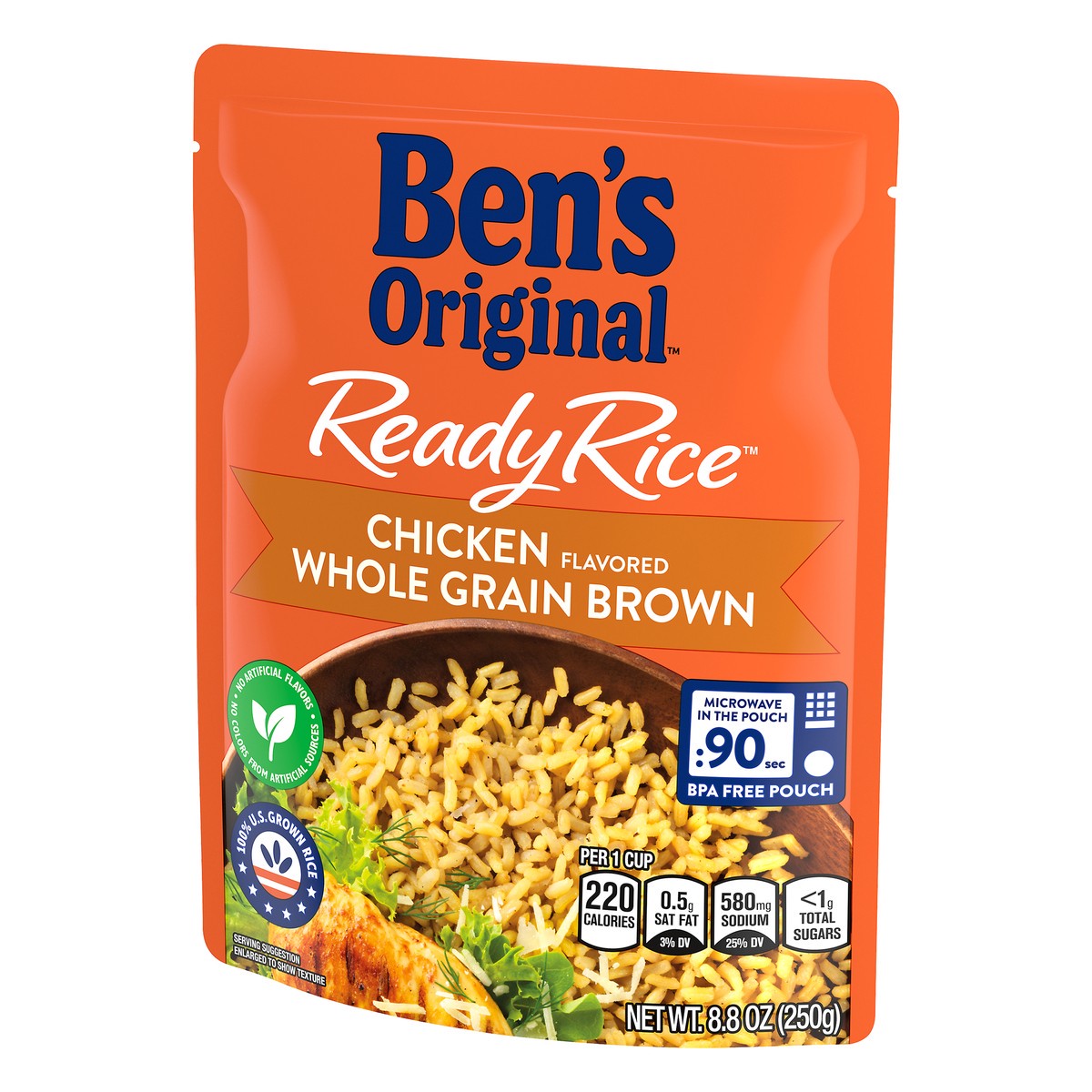 slide 6 of 9, Ben's Original Brown Rice, Whole Grain, Chicken Flavored, 8.8 oz