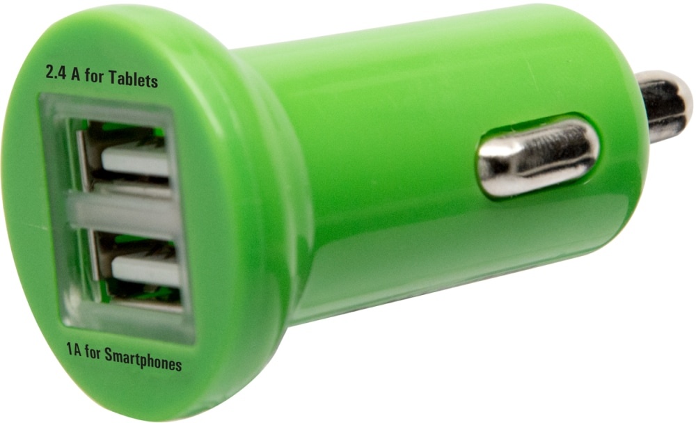 slide 1 of 1, CELLCandy High Power Dual USB Wall Charger - Green, 1 ct