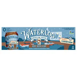 Waterloo Flavortown Root Bear Float Sparkling Water 12 pk Cans