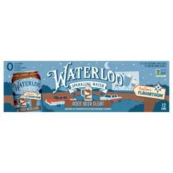 Waterloo Flavortown Root Bear Float Sparkling Water 12 pk Cans